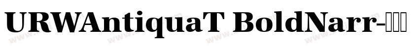 URWAntiquaT BoldNarr字体转换